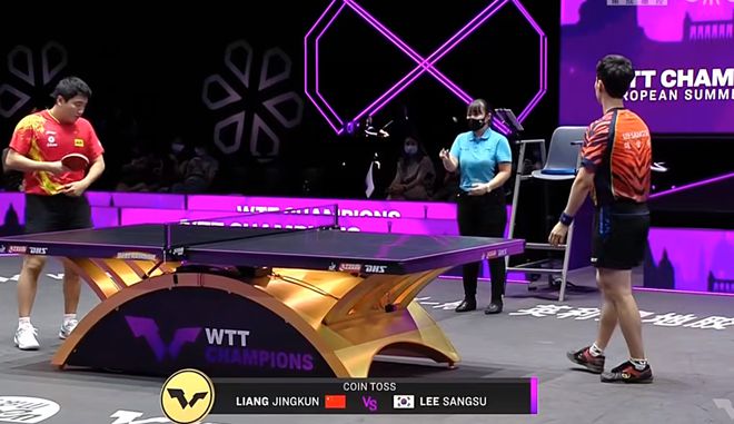 WTT布达佩斯冠军赛男单：梁靖崑3-0横